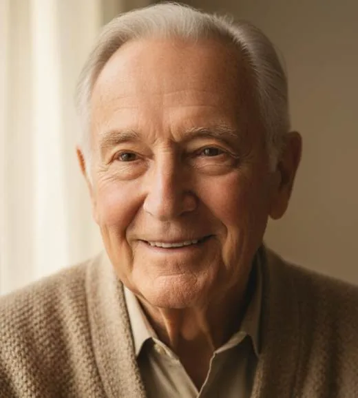 Ralph Edwards at home in his later years